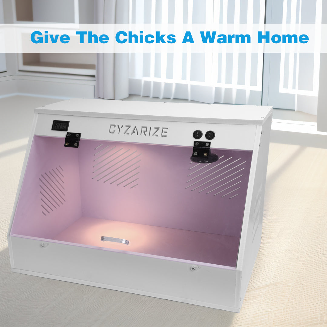 Chicken Brooder Box Chick Brooding Box with Heat Lamp Ideal for Chicks/Ducks/Quail/Rutin Chicken Brooder Box - Holds 12-18 Chicks Visit the
